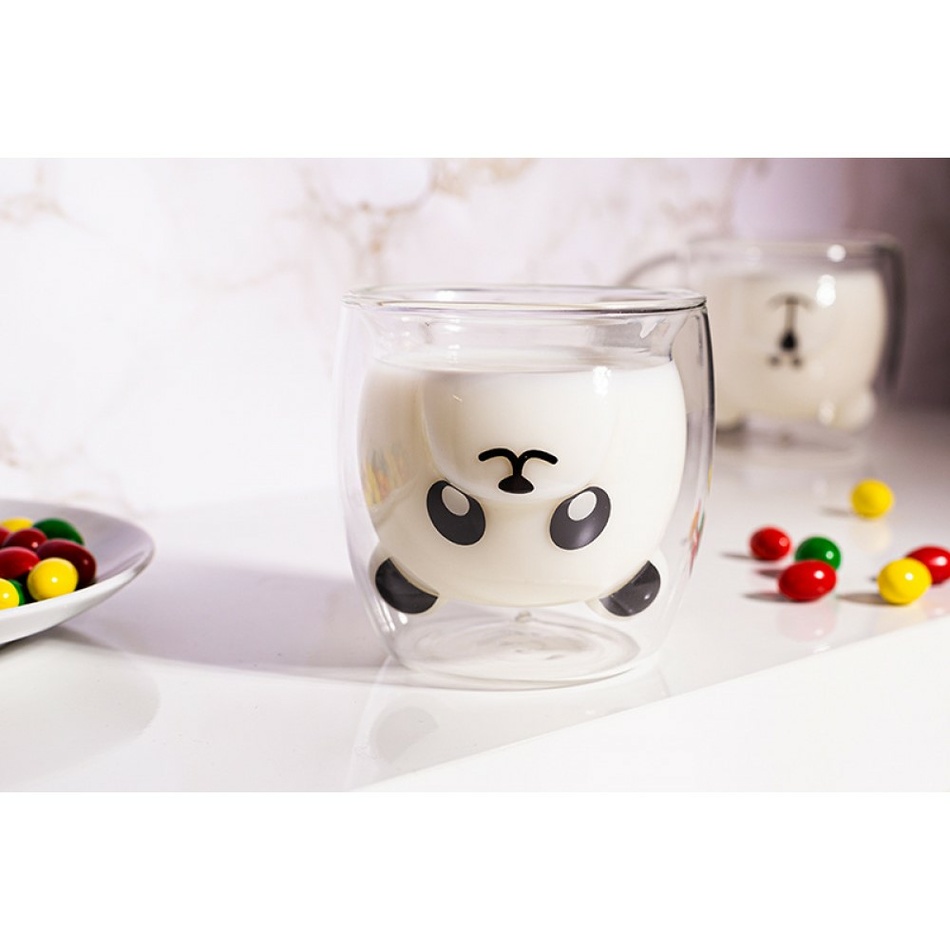 Skleněné termo sklenice na kávu a čaj 380 ml - Altom Design - 2ks v balení