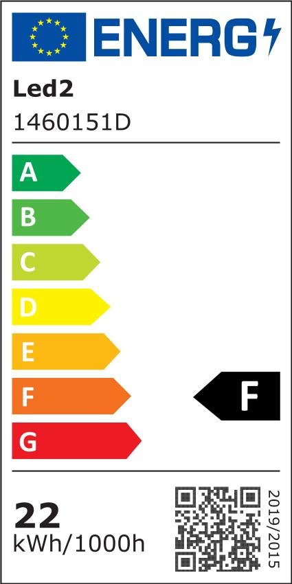 LED2 Stropní svítidlo YPSO 30, W DALI/PUSH DIM 10-22W 3000K/4000K bílá - LED2 Lighting - energetický štítek
