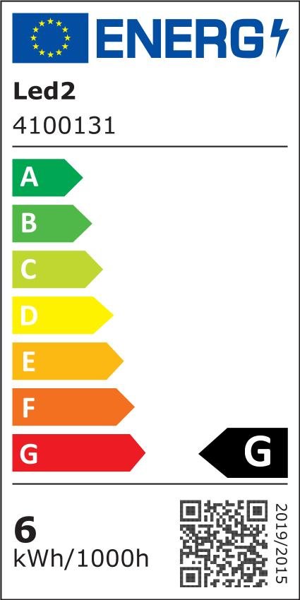 LED2 WALL, Q NÁSTĚNNÉ BÍLÉ - LED2 Lighting - energetický štítek