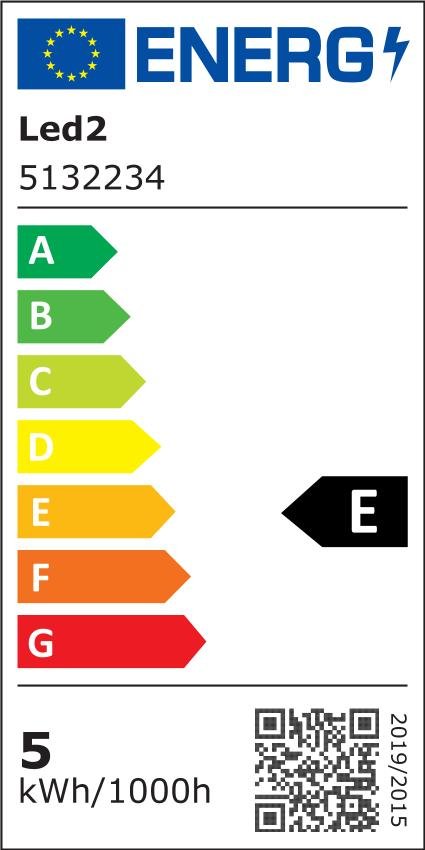 Svítidlo TOMY 1, A 4,5W 3000K nástěnné antracit - LED2 Lighting - energetický štítek