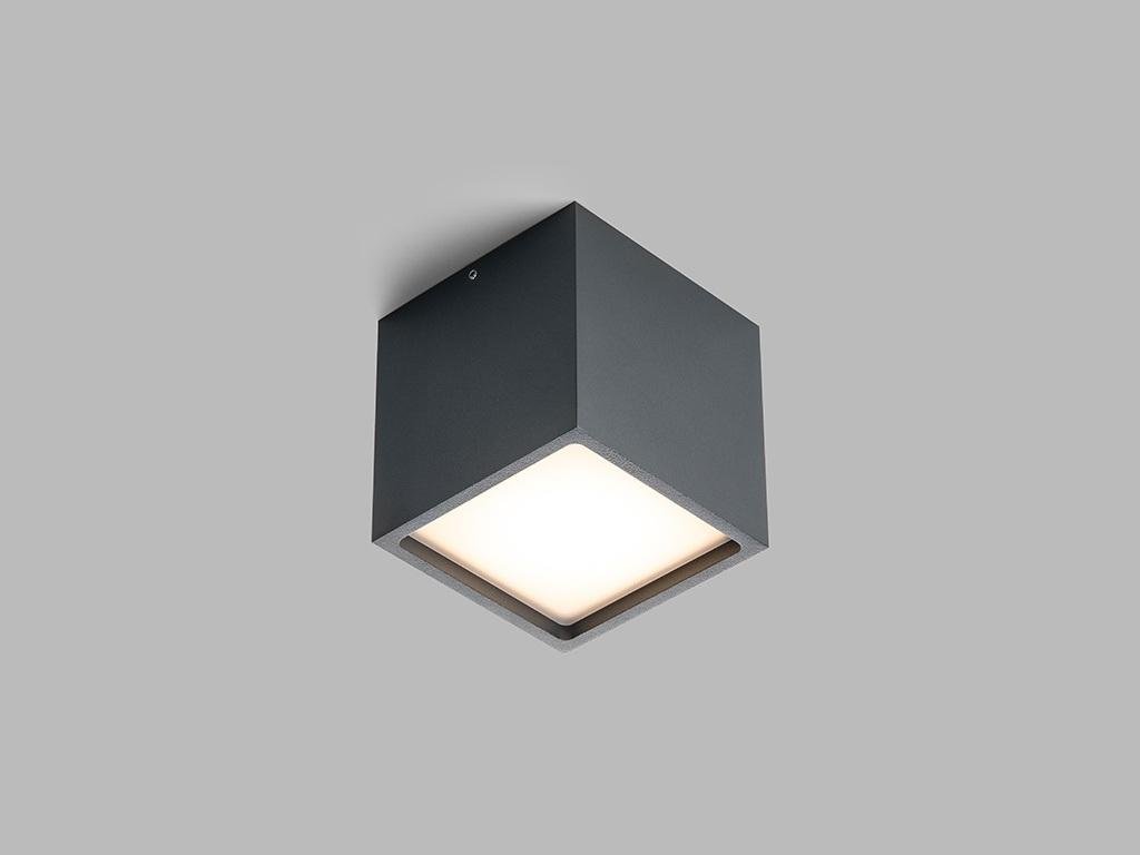 LED2 Svítidlo stropní CUBE, A 12W 3000K ANTRACITOVÉ - LED2 Lighting