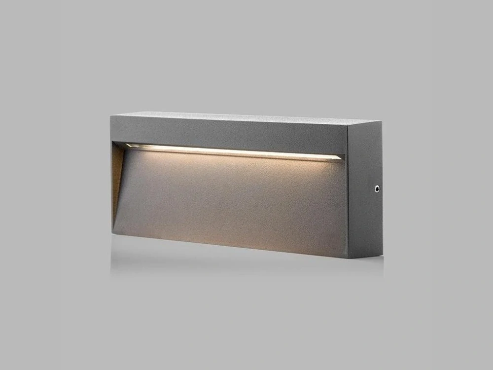 LED2 STEP ON Q L, A NÁSTĚNNÉ ANTRACITOVÉ IP54 - LED2 Lighting