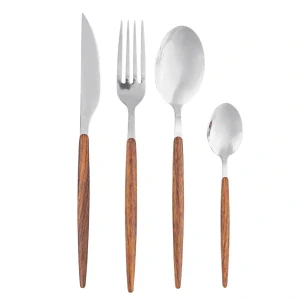 Sada příborů pro 6 osob – 24 dílů NATURAL WOOD – Altom Design