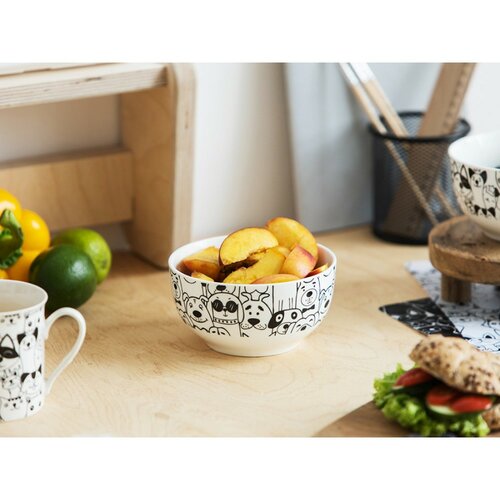 Porcelánová miska pejsci bílá - Altom design