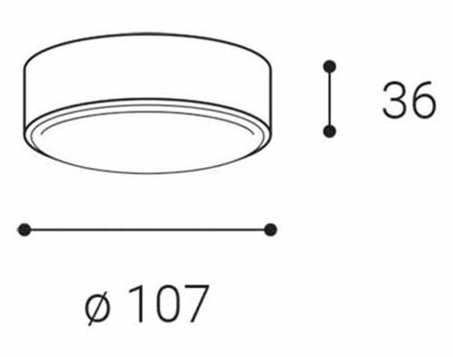 Svítidlo ROLO, A 6W 3000K STROPNÍ ANTRACIT - LED2 Lighting