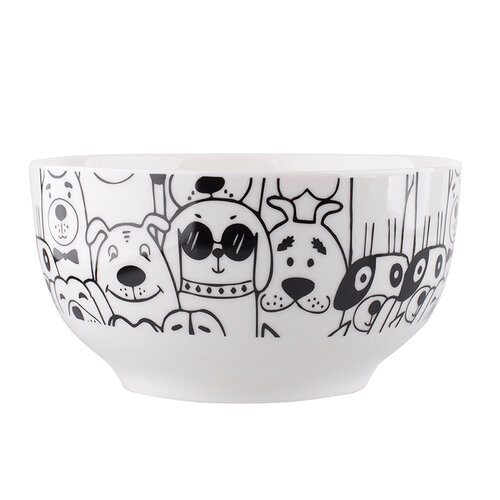 Porcelánová miska pejsci bílá - Altom design