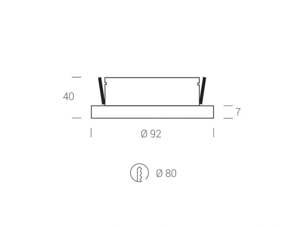 Svítdlo zápustné LED2 STATIC IP44 - LED2 Lighting