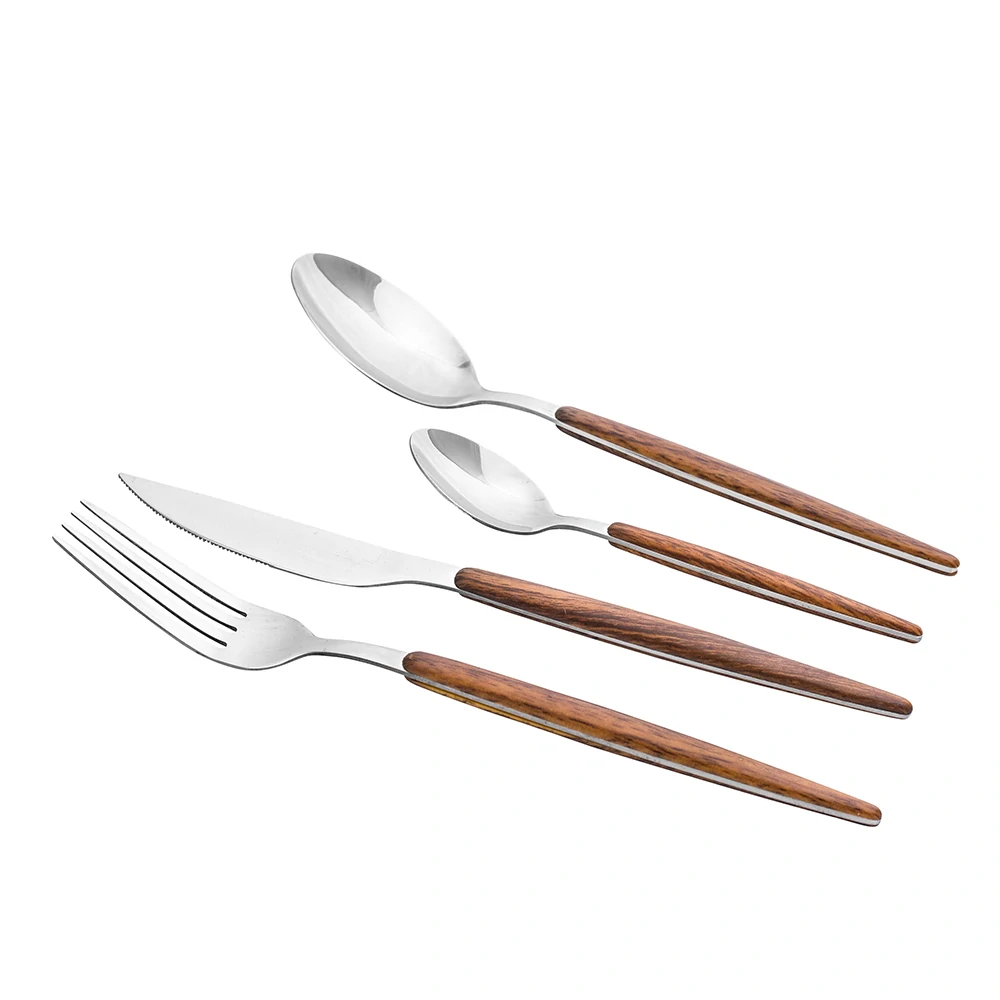 Sada příborů pro 6 osob – 24 dílů NATURAL WOOD – Altom Design