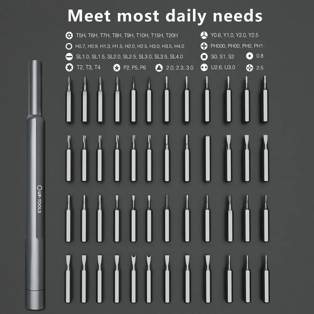 Sada přesných šroubováků UF-TOOLS 48 v 1