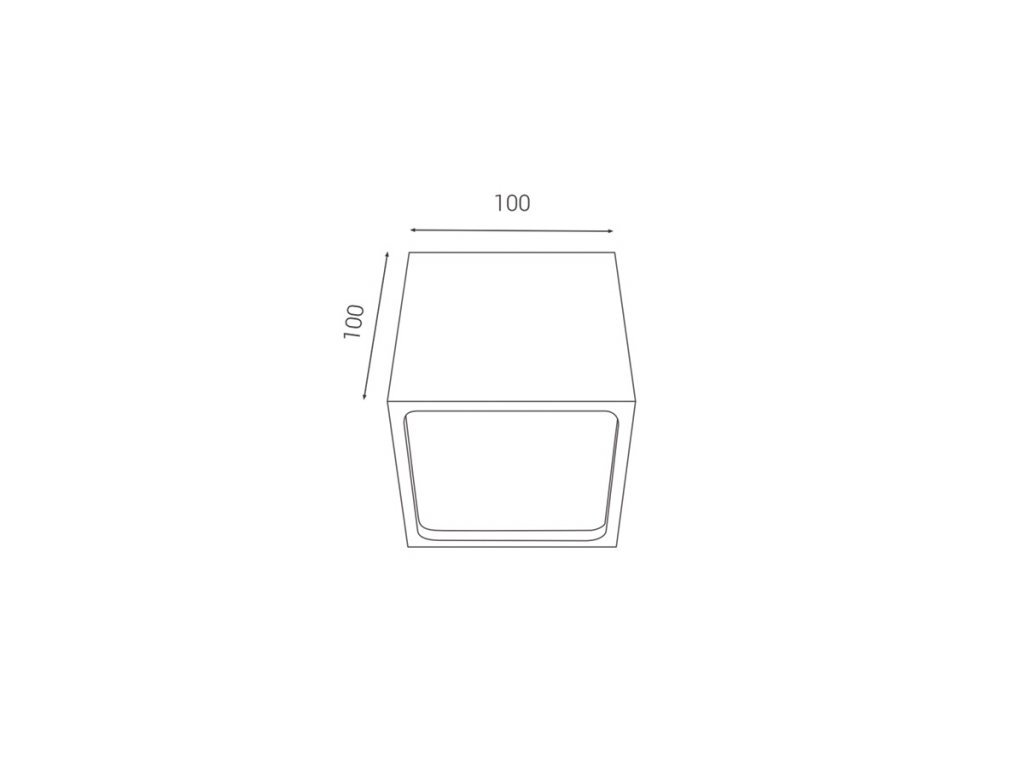 LED2 CUBE, W 12W 3000K STROPNÍ BÍLÉ - LED2 Lighting