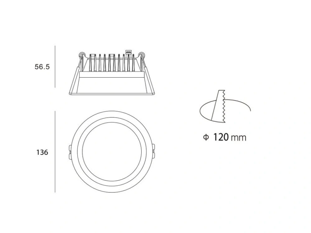 LED2 ZETA S, B ZÁPUSTNÉ ČERNÉ 4000K - LED2 Lighting