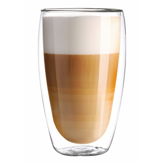 Skleněné termo sklenice na kávu a čaj 380 ml - Altom Design - 2ks v balení