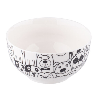 Porcelánová miska pejsci bílá - Altom design