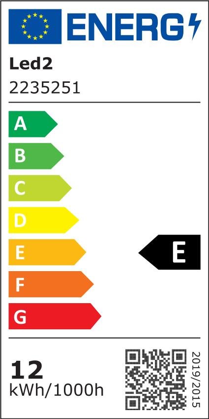 Svítidlo KAPA 14, W 12W 3000K/3500K/4000K zápustná bílá - LED2 Lighting - energetický štítek