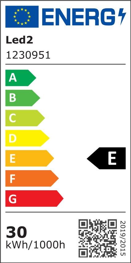 Svítidlo SQUARE II 40 30W 3CCT - LED2 Lighting - energetický štítek