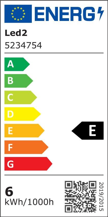 LED2 Svítidlo FLAT II S, A 3000K/4000K/5700K nástěnné antracit - LED2 Lighting - energetický štítek