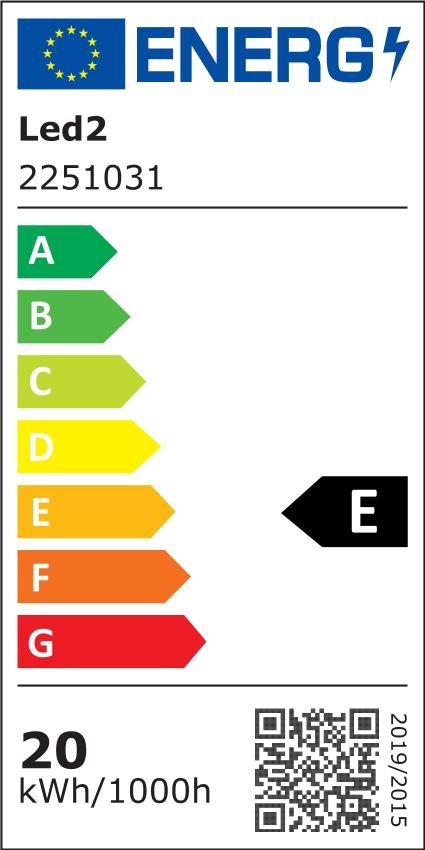 Svítidlo LINEAR 10, W ZÁPUSTNÉ BÍLÉ - LED2 Lighting - energetický štítek